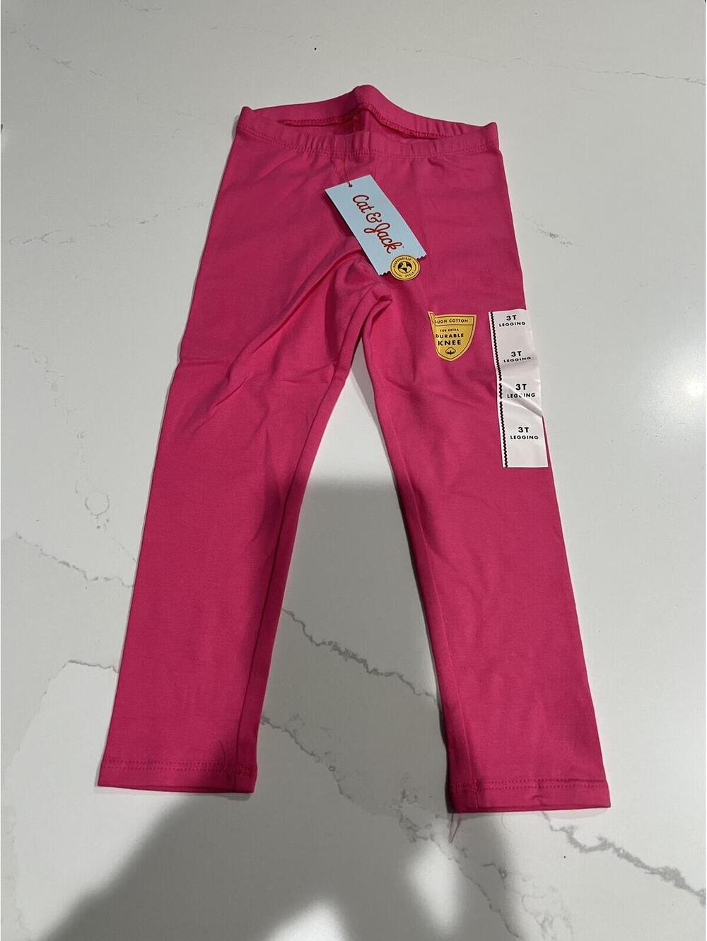 Cat & Jack Girls Pink Leggings, 3T